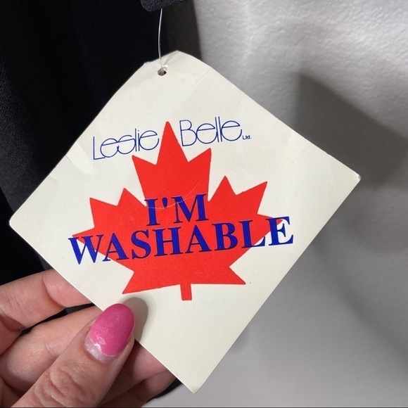 Vintage black Leslie belle shift dress black 16 NWT - Picture 3 of 7